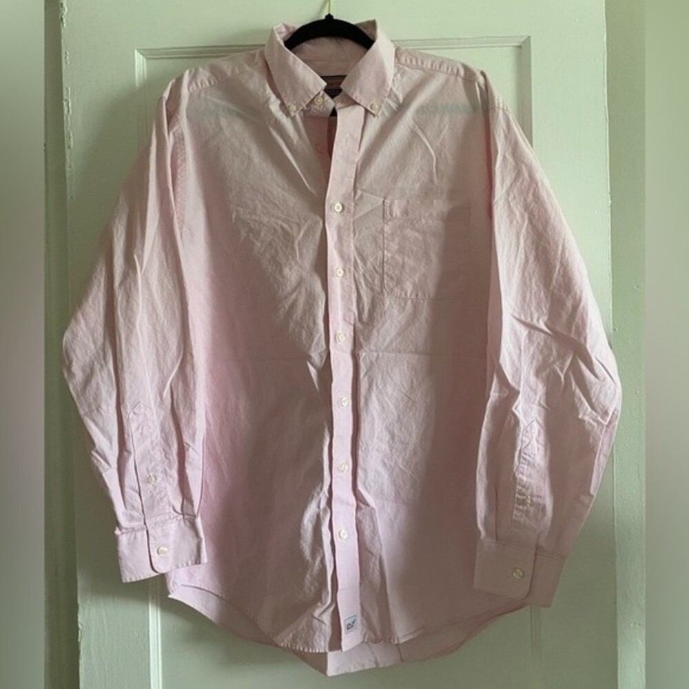 Vineyard Vines Pink Horizontal Pin Striped Long Sleeve Button Down Murray Shirt